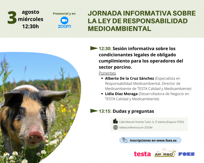 APORSO organiza una nueva jornada sobre obligaciones medioambientales para el sector porcino de Soria | Imagen 1
