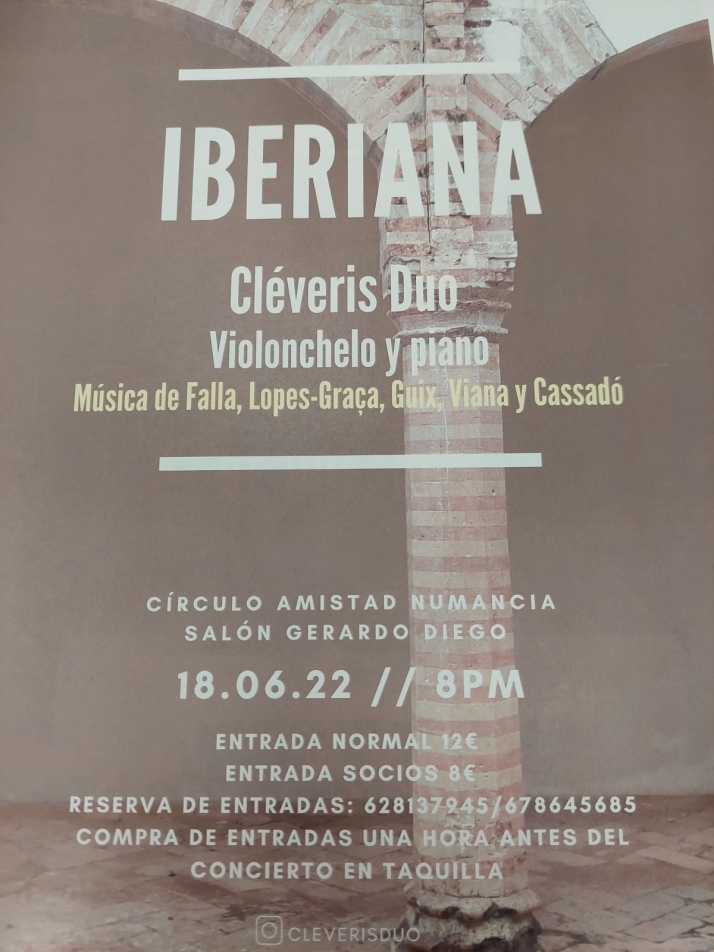 Concierto de Cl&eacute;veris D&uacute;o este s&aacute;bado en el Casino | Imagen 1