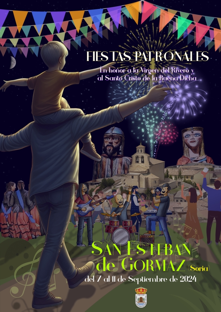 Programa de las fiestas de la Virgen del Rivero y el Santo Cristo de la Buena Dicha de San Esteban de Gormaz 2024 | Imagen 1