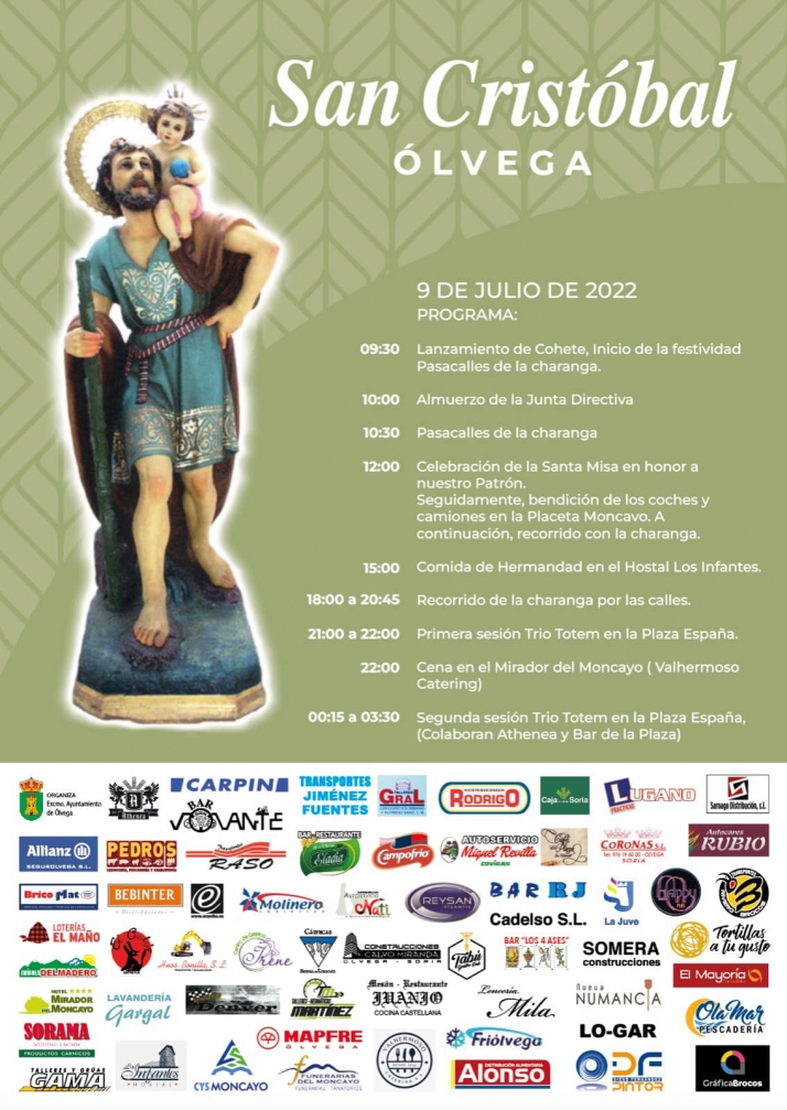 &Oacute;lvega celebra este s&aacute;bado la festividad de San Crist&oacute;bal | Imagen 1