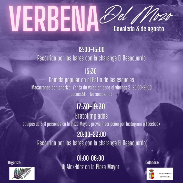 Programa de la Verbena del Mozo de Covaleda 2024 | Imagen 1