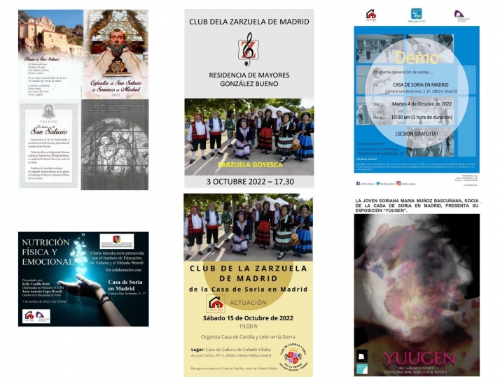 Amplia y variada oferta cultural en la Casa de Soria en Madrid para octubre | Imagen 1