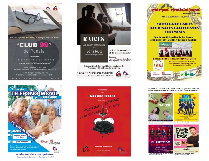 Amplia y variada oferta cultural en la Casa de Soria en Madrid para octubre | Imagen 2