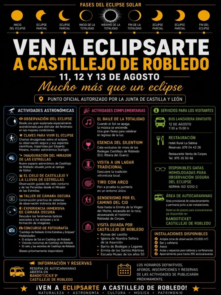 Castillejo de Robledo ser&aacute; punto oficial de observaci&oacute;n del eclipse solar del 12 de agosto | Imagen 2