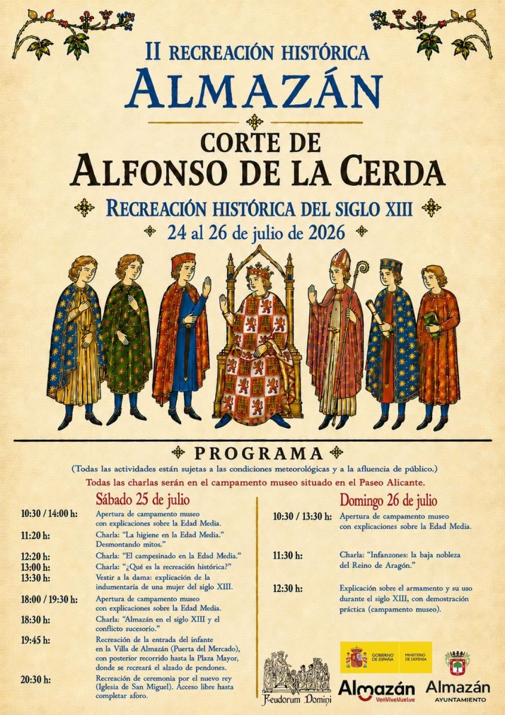 Almaz&aacute;n regresa al siglo XIII con la II Recreaci&oacute;n Hist&oacute;rica de la Corte de Alfonso de la Cerda | Imagen 1