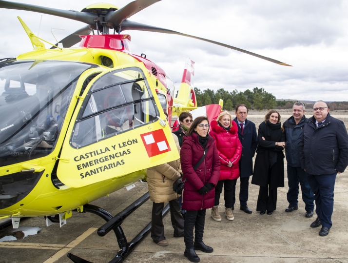 El helic&oacute;ptero medicalizado de Soria, a la espera del permiso del Gobierno para volar de noche | Imagen 1