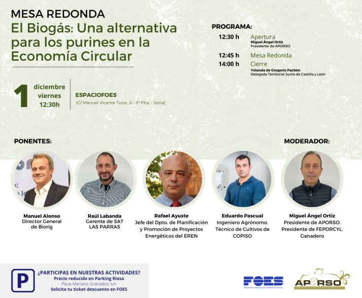 APORSO analiza el viernes, con expertos y ganaderos, la rentabilidad de los purines para biog&aacute;s | Imagen 1