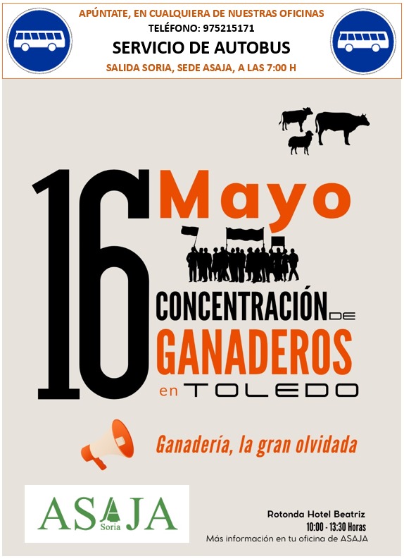 ASAJA Soria reivindicar&aacute; mejoras inmediatas para el sector ante el Foro de Ganader&iacute;a Extensiva del MAPA en Toledo | Imagen 1