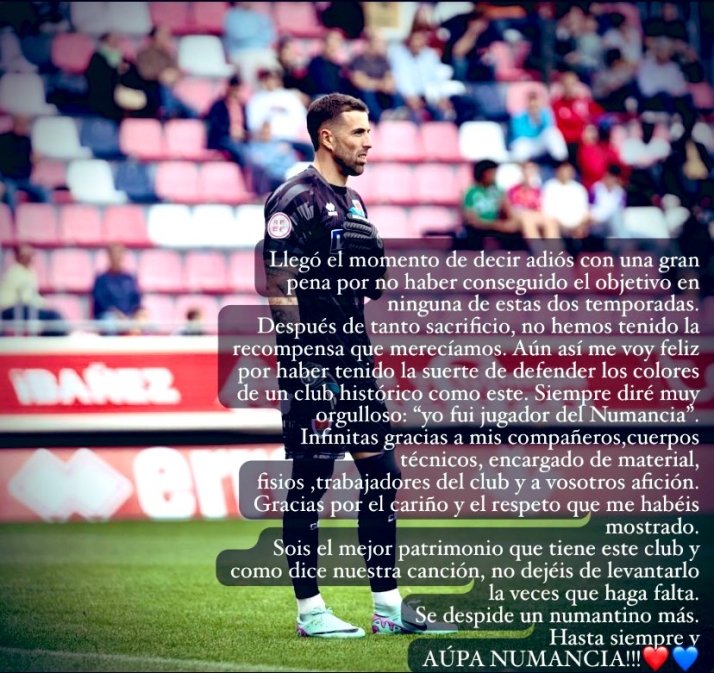 Empiezan las despedidas en el Numancia: Dorronsoro anuncia su adi&oacute;s | Imagen 1