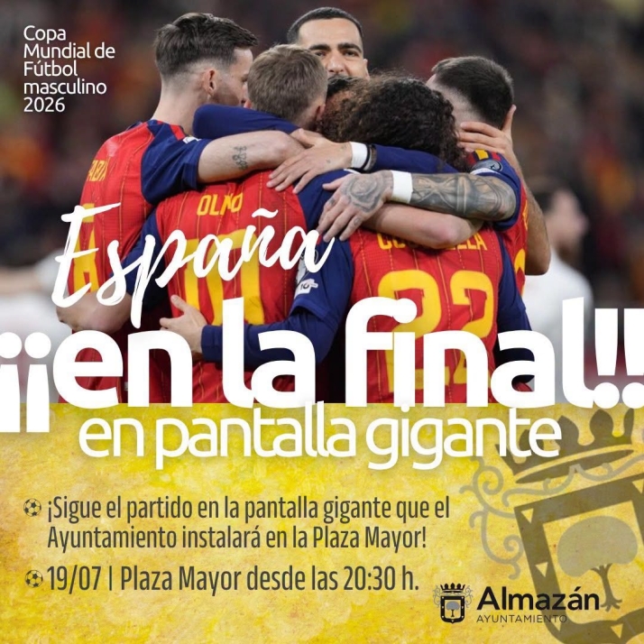 Soria se vuelca con el Espa&ntilde;a-Argentina: consulta d&oacute;nde habr&aacute; pantallas gigantes | Imagen 1