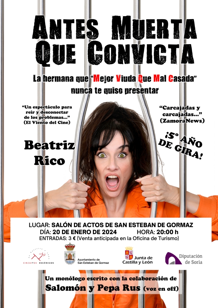 La actriz Beatriz Rico abre este s&aacute;bado Circuitos Esc&eacute;cnicos en San Esteban de Gormaz | Imagen 1