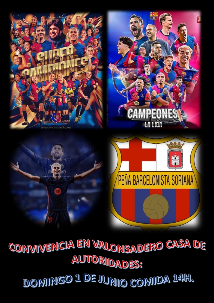 El 1 de junio, fiesta de la Pe&ntilde;a Barcelonista Soriana | Imagen 1