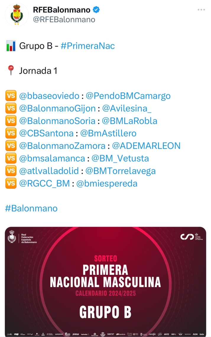 As&iacute; queda el calendario del BM Soria para 2024-25 | Imagen 1