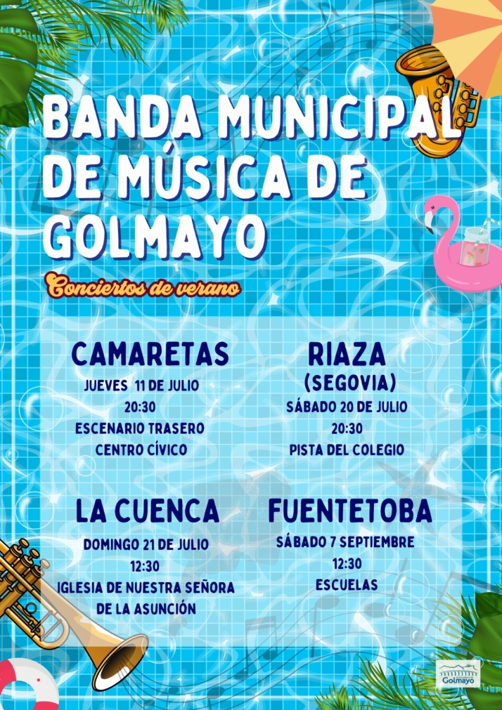 Cuatro conciertos aguardan a la Banda de m&uacute;sica de Golmayo este verano | Imagen 1