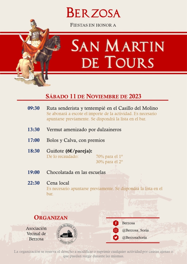 Berzosa celebra este s&aacute;bado su festividad de San Mart&iacute;n de Tours | Imagen 1
