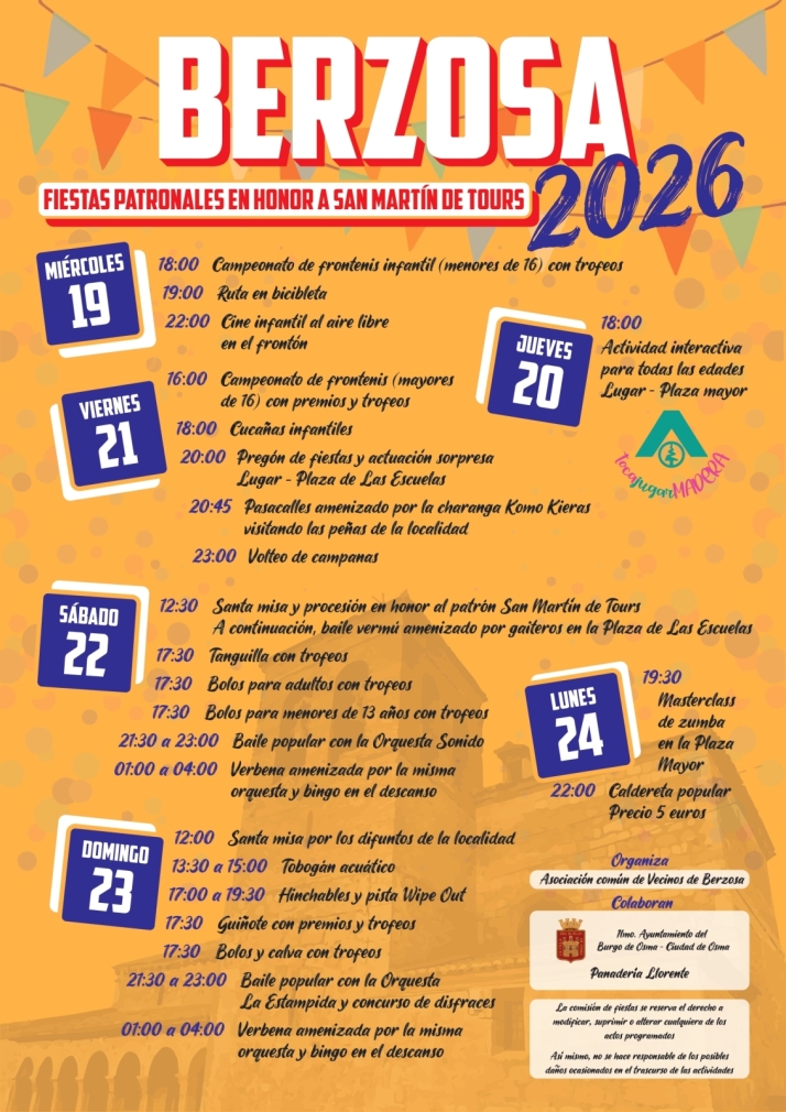 Berzosa dinamiza su verano con seis d&iacute;as de fiestas patronales | Imagen 1
