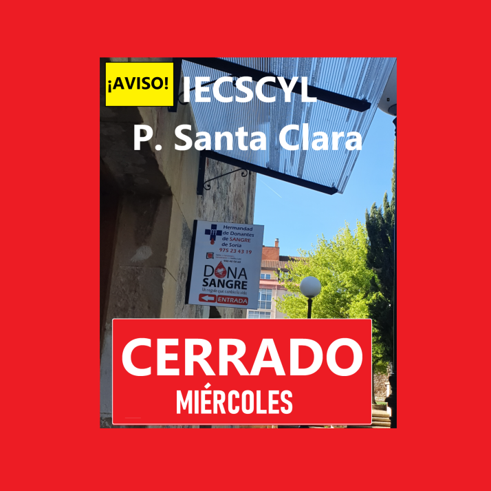 Cancelada la colecta de sangre de este mi&eacute;rcoles por la tarde en el Santa Clara | Imagen 1