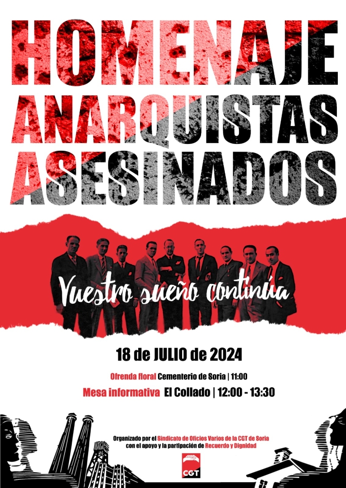 CGT recuerda este jueves a los anarquistas represaliados | Imagen 1