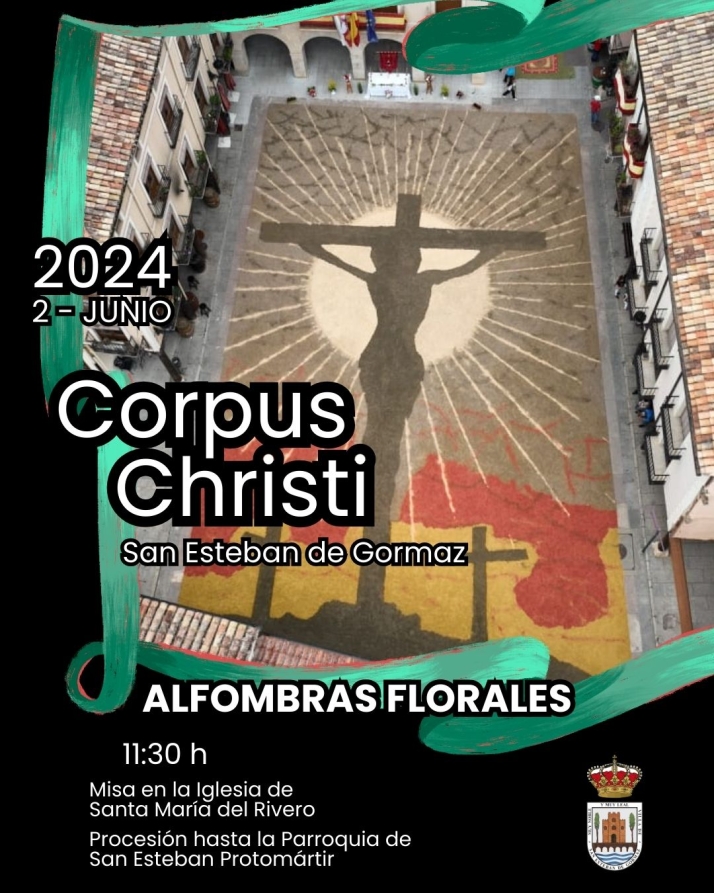 San Esteban de Gormaz continuar&aacute; con sus tradicionales alfombras florales en el Corpus | Imagen 1