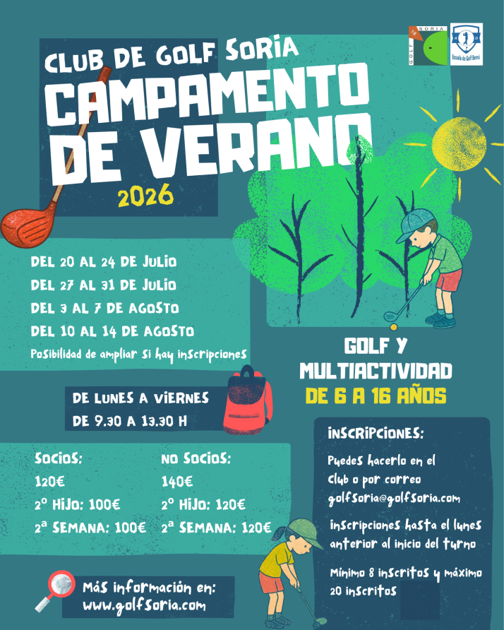 Golf Soria lanza su programa de actividades infantiles para este verano | Imagen 1