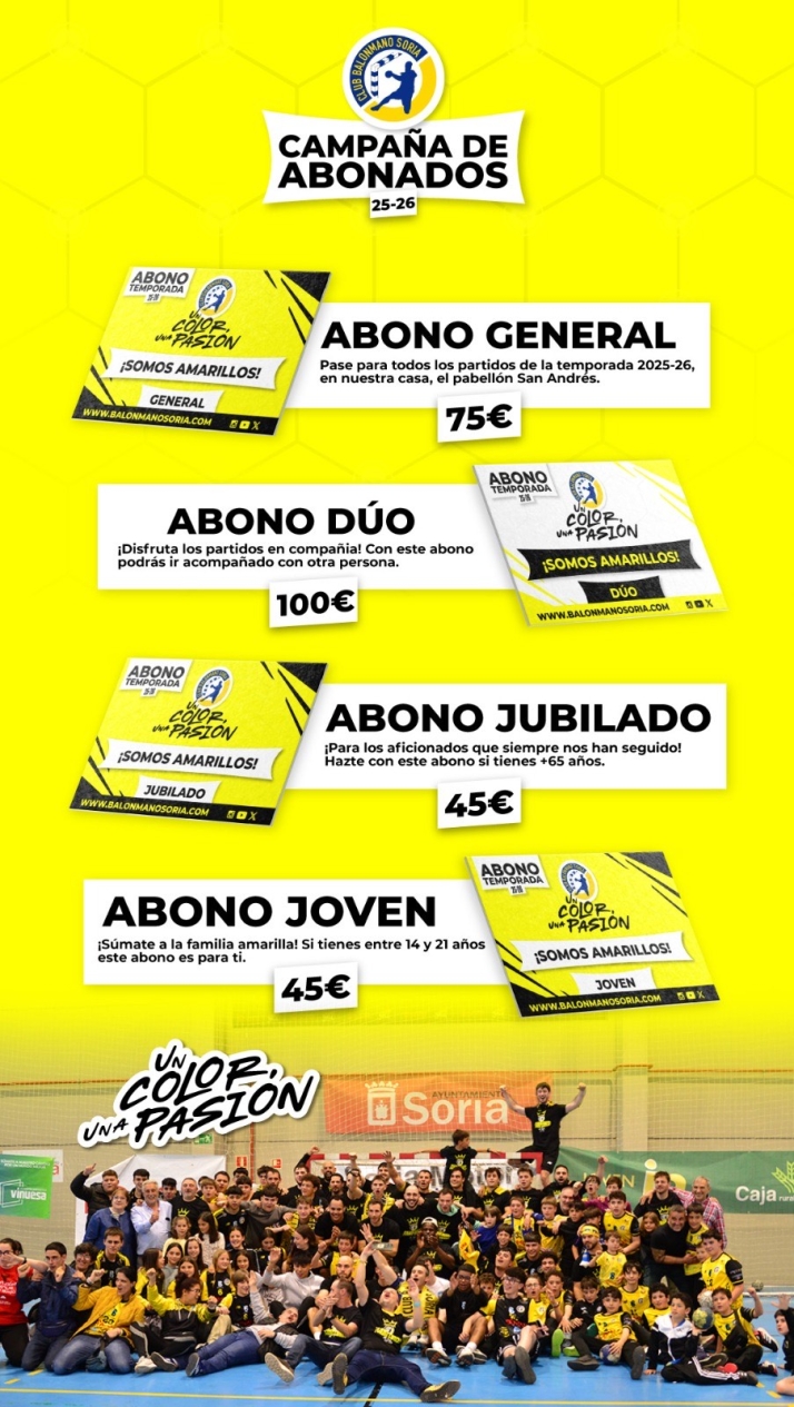 El BM Soria anuncia su campa&ntilde;a de abonos | Imagen 1