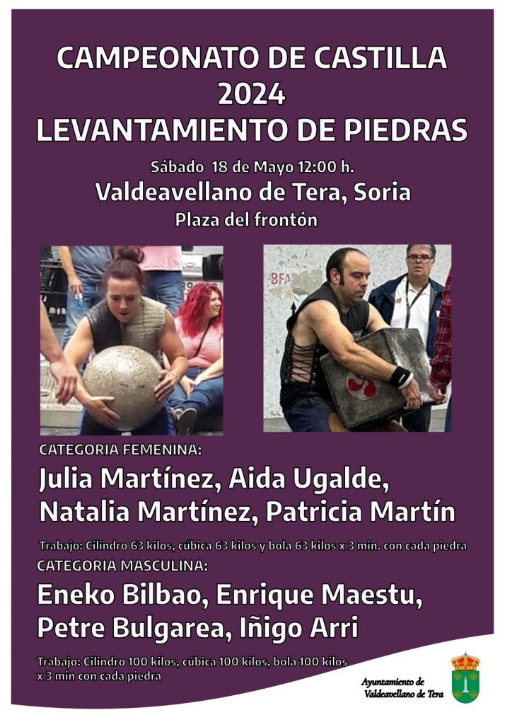 Despu&eacute;s de cuatro a&ntilde;os, regresa a Valdeavellano de Tera el Campeonato de Levantamiento de Piedra | Imagen 1