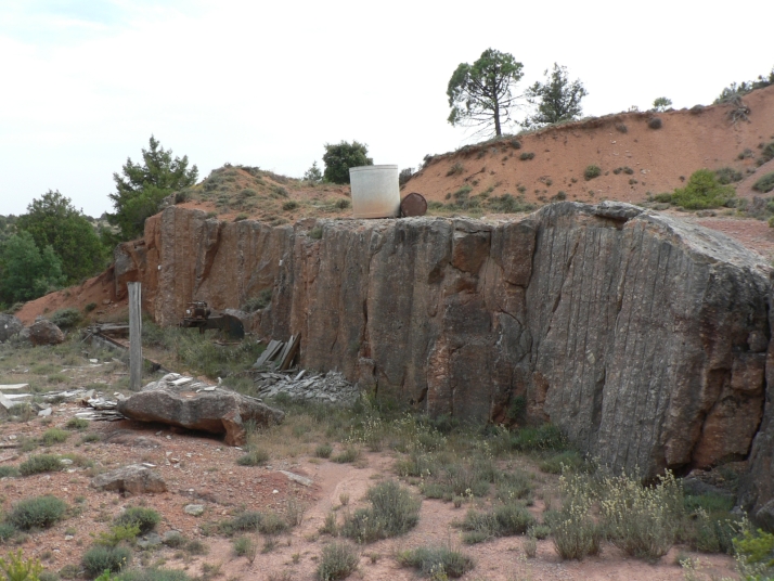 Cantera de jaspe abandonada, imagen cedida por Virginia Garc&iacute;a-Entero