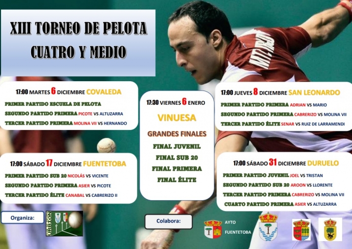 El Torneo de Pelota Cuatro y Medio llega a cinco localidades sorianas | Imagen 1