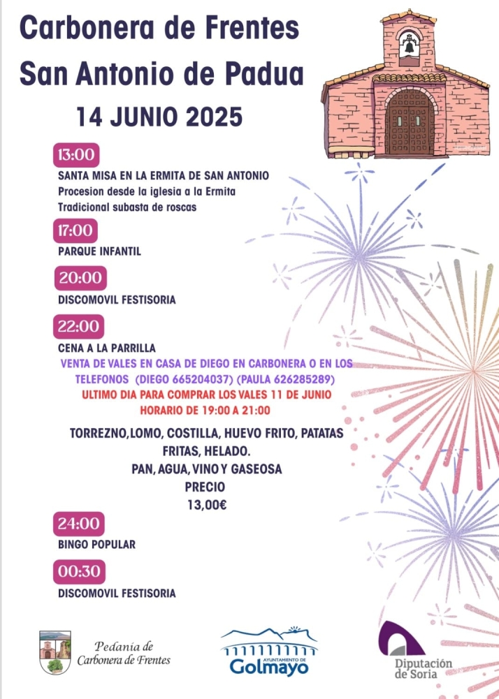 Carbonera de Frentes honrar&aacute; por todo lo alto a San Antonio de Padua | Imagen 1