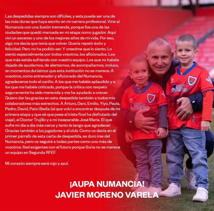 Javi Moreno en su despedida: "Mi coraz&oacute;n siempre ser&aacute; rojo y azul" | Imagen 1