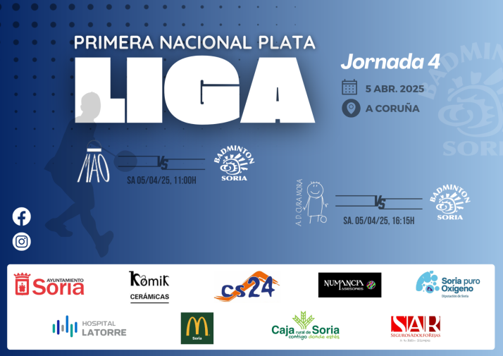 El B&aacute;dminton Soria viaja a La Coru&ntilde;a para certificar la permanencia | Imagen 1