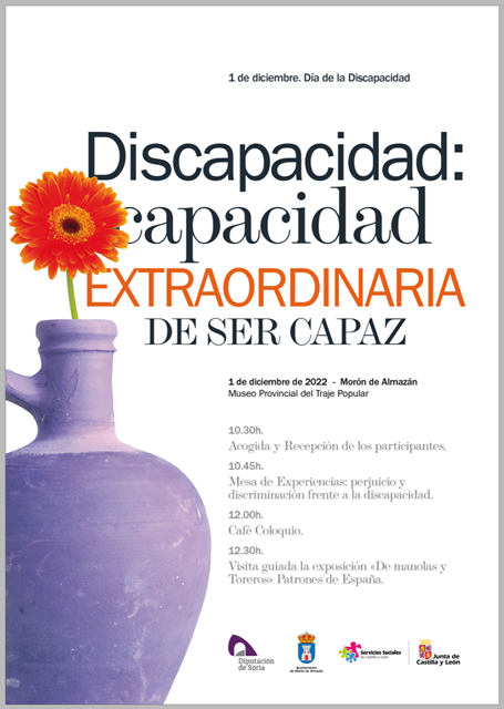 Diputaci&oacute;n celebrar&aacute; en Mor&oacute;n de Almaz&aacute;n el D&iacute;a Internacional de las Personas con Discapacidad  | Imagen 1
