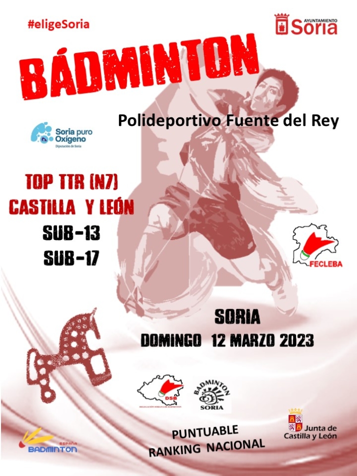 Soria, sede del TOT TTR de B&aacute;dminton de Castilla y Le&oacute;n para jugadores sub13 y sub17 | Imagen 1