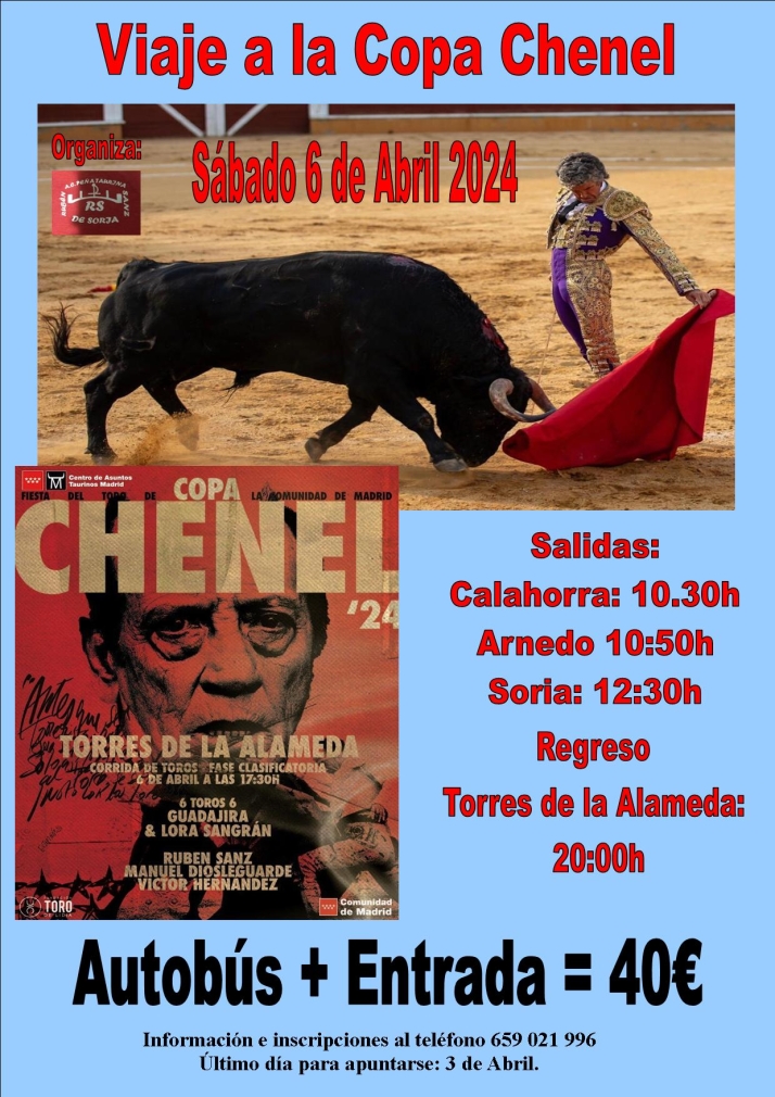 Preparado el viaje para ver a Rub&eacute;n Sanz en la Copa Chenel | Imagen 1