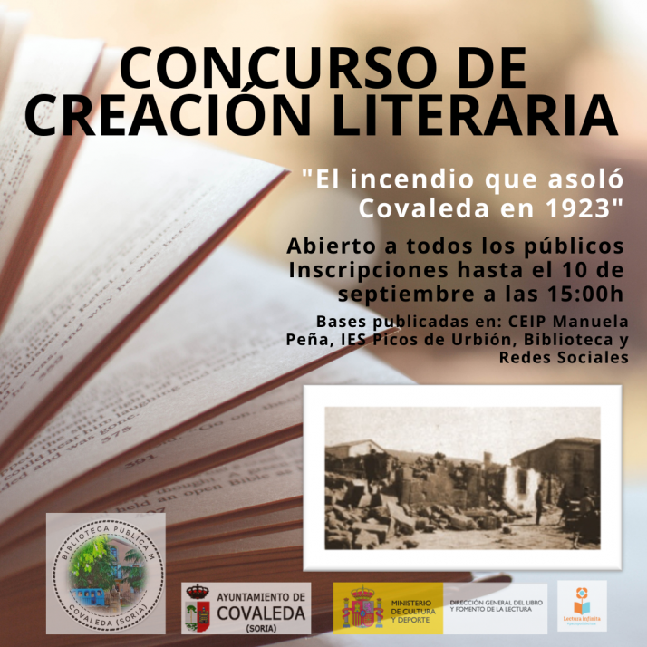 El incendio de 1923, eje del nuevo Concurso de Creaci&oacute;n Literaria de Covaleda&nbsp; | Imagen 1