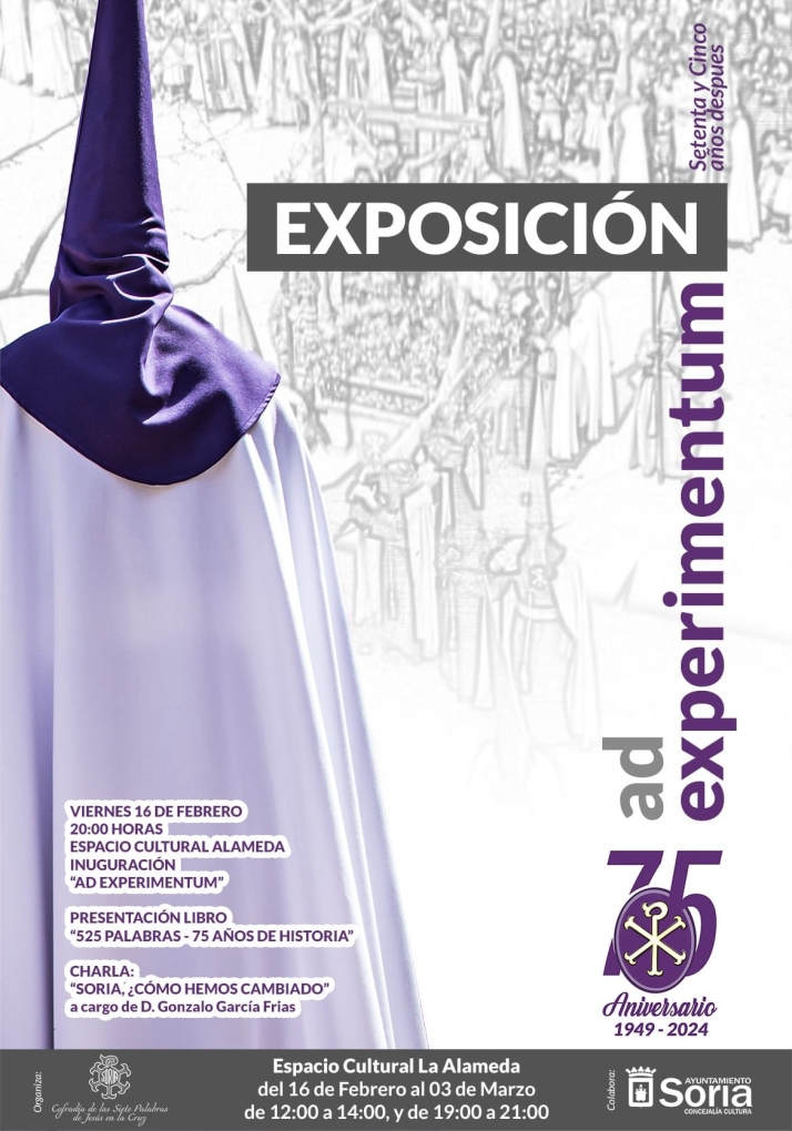 Conferencia, presentaci&oacute;n de libro y exposici&oacute;n esta tarde por el 75 aniversario de la Cofrad&iacute;a de las Siete Palabras | Imagen 1