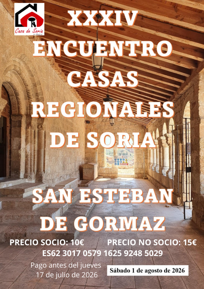 San Esteban de Gormaz acoger&aacute; el XXXIV Encuentro de las Casas Regionales de Soria | Imagen 1