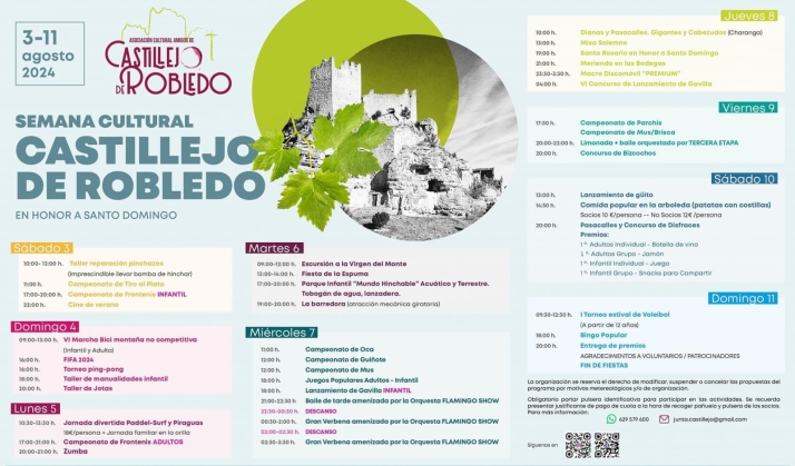 Nueve d&iacute;as para el programa cultural y festivo de Castillejo | Imagen 1