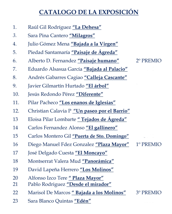 &Aacute;greda exhibe las obras de su concurso de pintura r&aacute;pida | Imagen 1