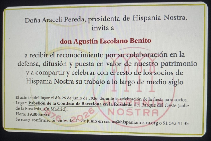 Agustín Escolano, director del CEINCE, premiado por Hispania Nostra | Imagen 1