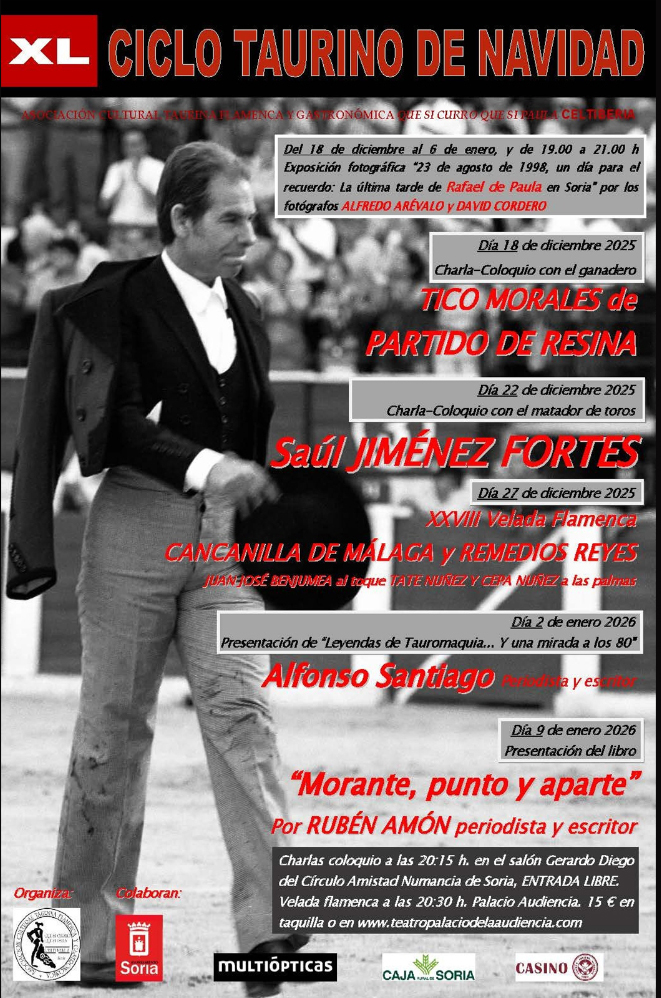 Una exposici&oacute;n sobre la &uacute;ltima tarde de De Paula en Soria abre el Ciclo Taurino de Navidad | Imagen 1