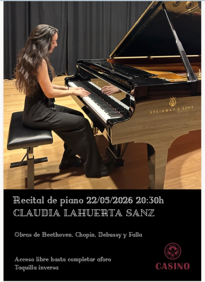 De Beethoven a Falla: El viaje musical de Claudia Lahuerta en el Casino | Imagen 1