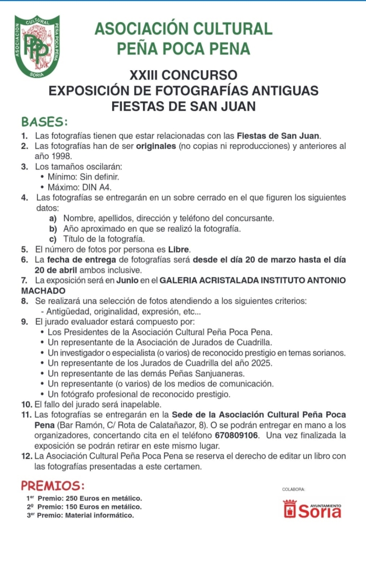 La Poca Pena convoca su concurso sanjuanero de fotograf&iacute;as antiguas  | Imagen 1