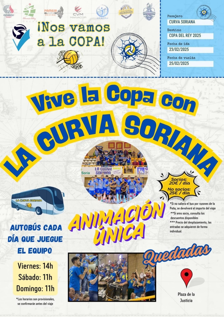 La Curva Soriana ultima los preparativos para animar al Grupo Herce en la Copa del Rey | Imagen 1