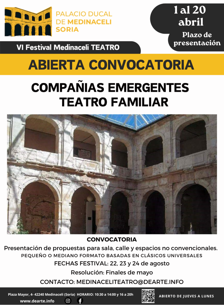 El Festival Medinaceli Teatro busca propuestas basadas en cl&aacute;sicos universales para su VI edici&oacute;n | Imagen 1