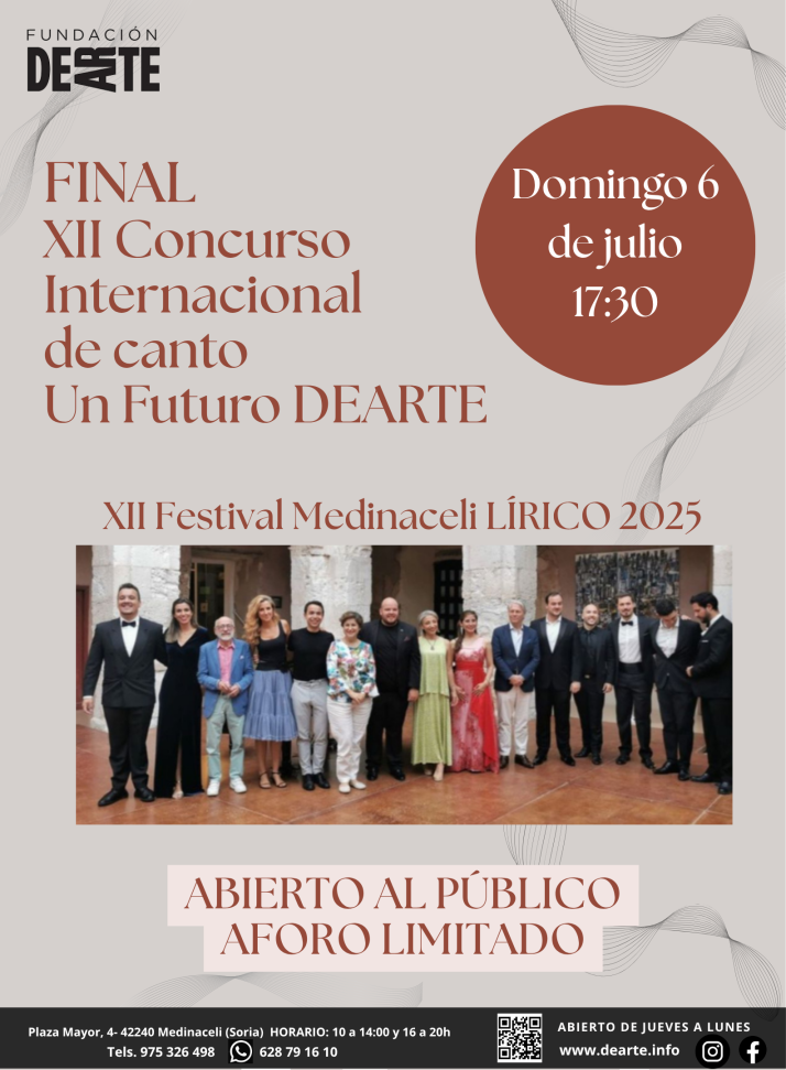 Medinaceli se prepara para coronar a una nueva promesa de la l&iacute;rica mundial | Imagen 1