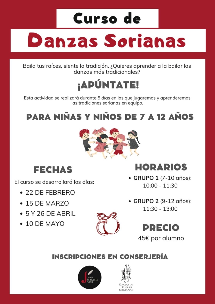 Abren las inscripciones para un curso infantil de danzas sorianas | Imagen 1