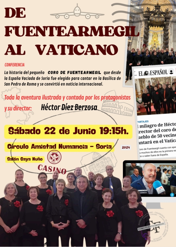 El s&aacute;bado, en el Casino, 'De Fuentearmegil al Vaticano' | Imagen 1