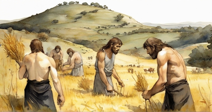 ReconstrucCi&oacute;n Con la implementaci&oacute;n de t&eacute;cnicas agr&iacute;colas llega la sedentarizaci&oacute;n.