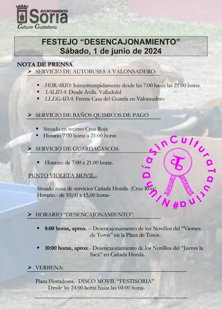 Desencajonamiento 2024: Gu&iacute;a de servicios y horarios para el s&aacute;bado | Imagen 1